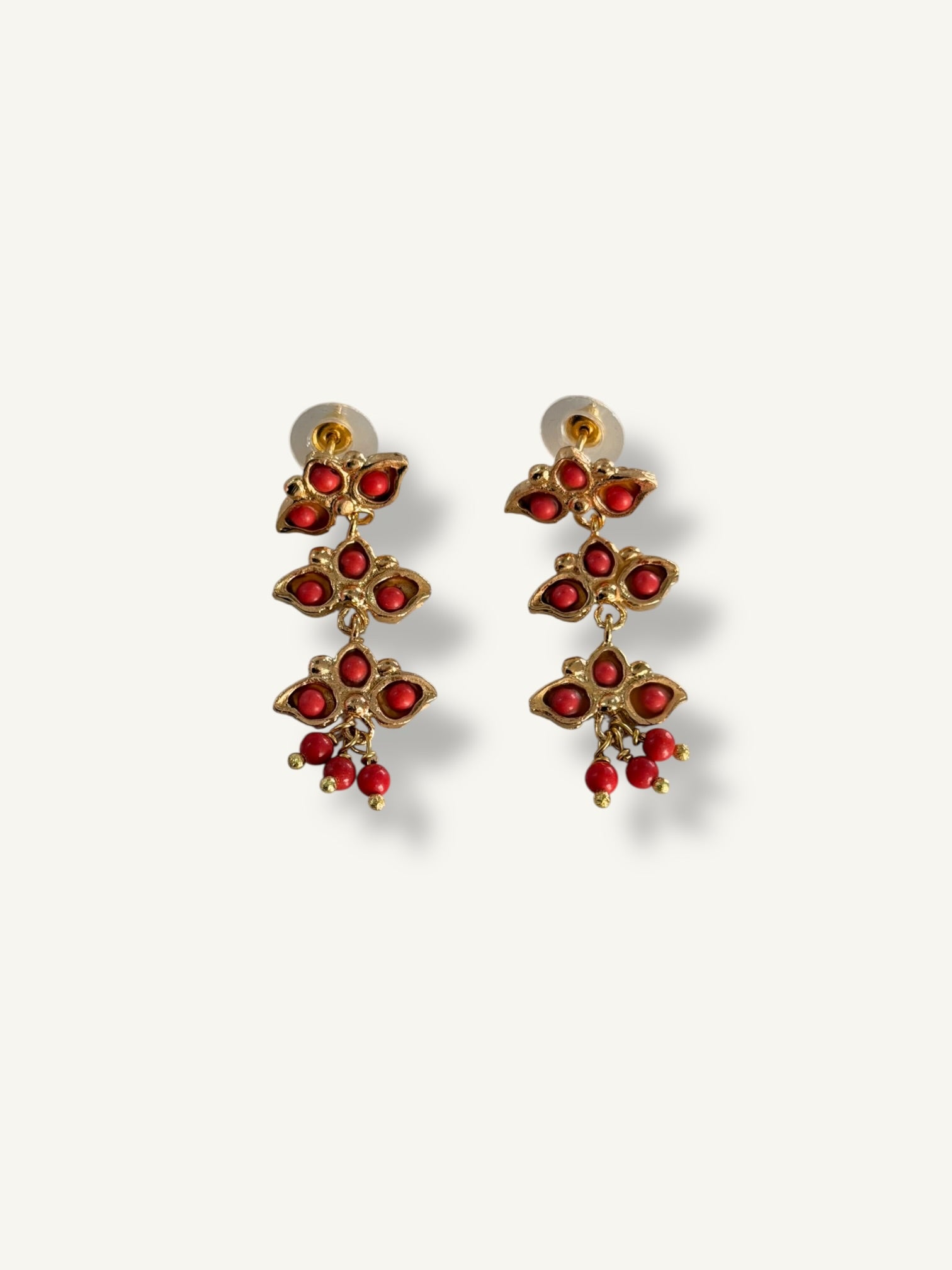 Pendientes Iris rojo