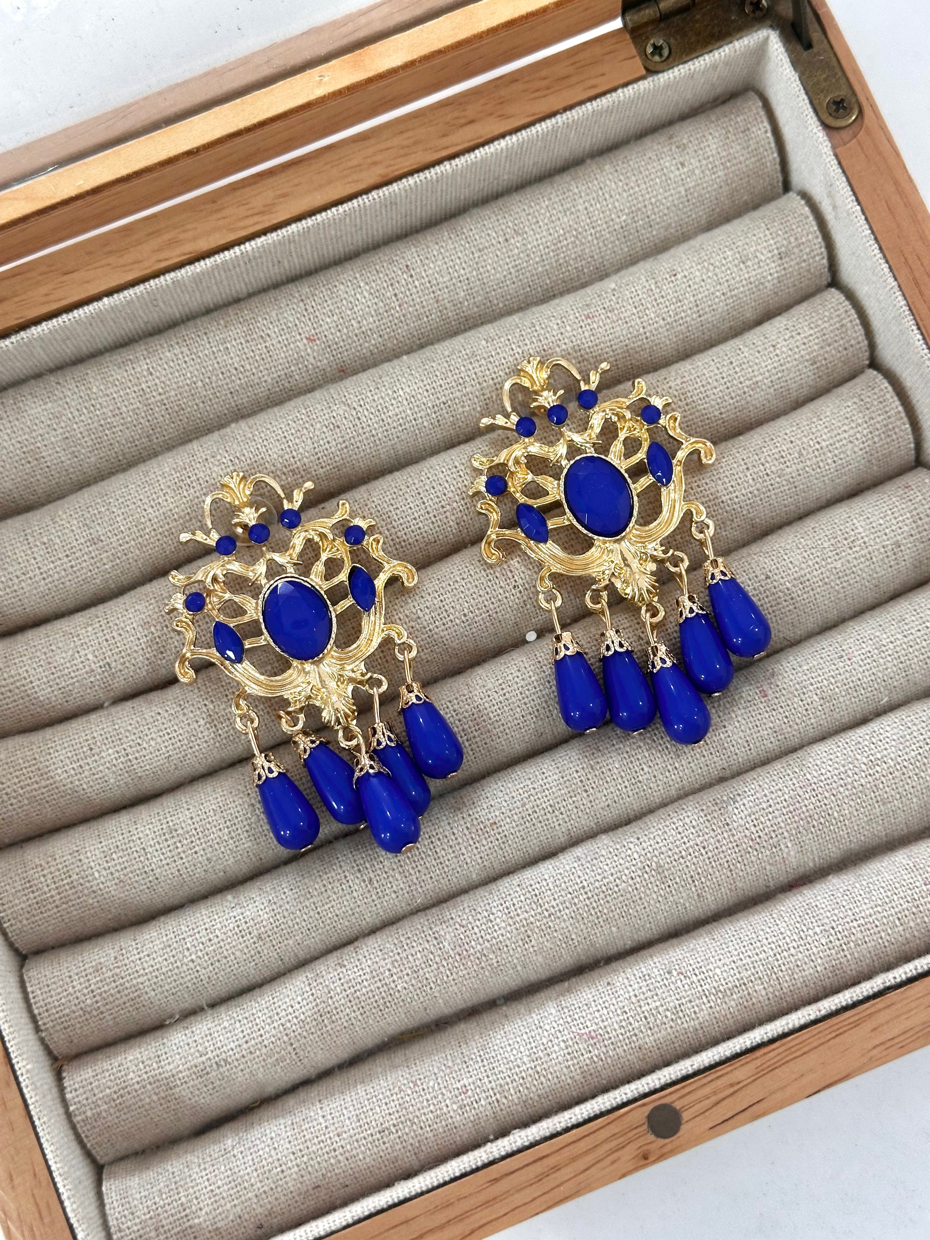Pendientes Menina Azul Eléctrico