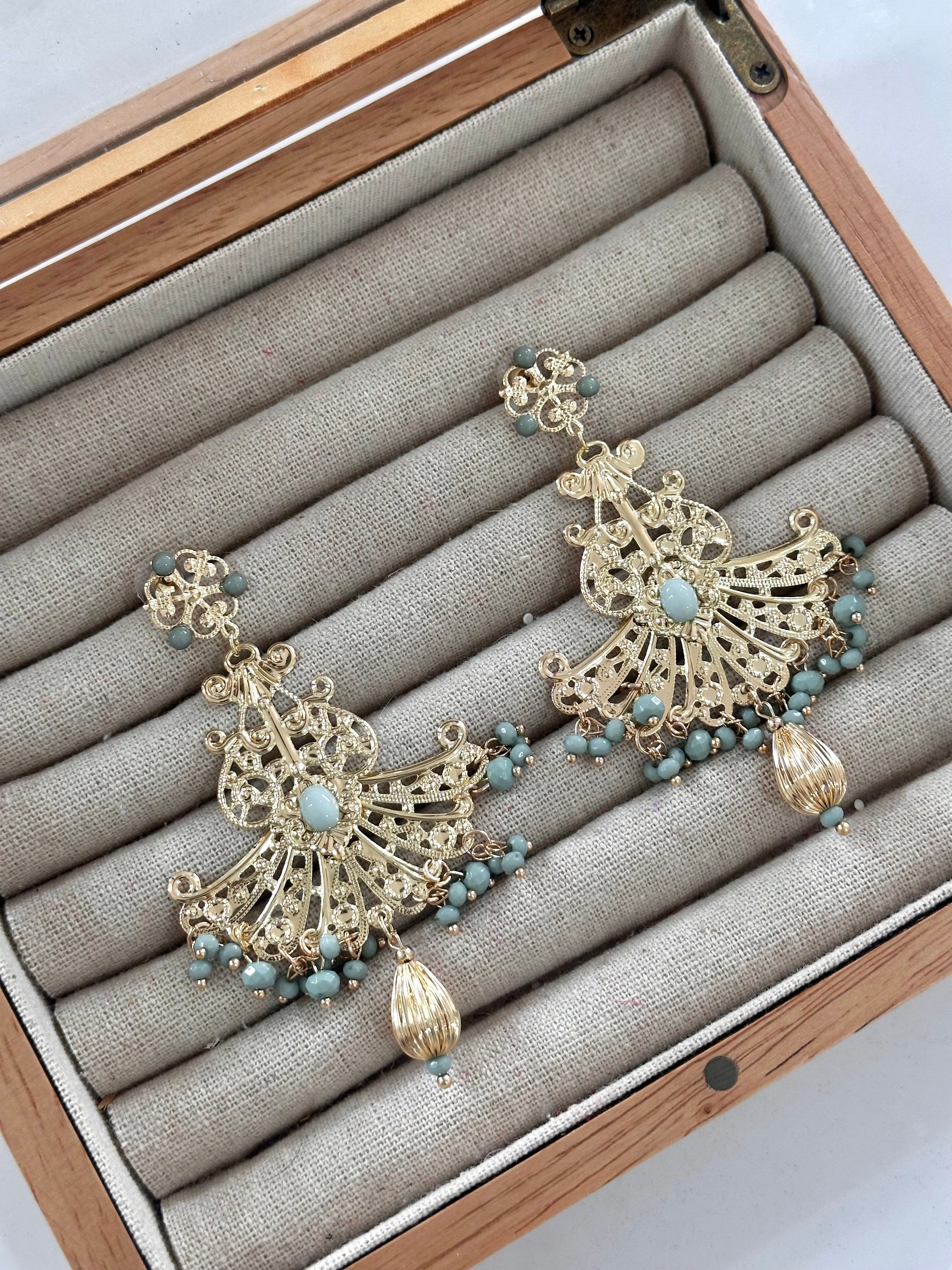 Pendientes Triana Verde Jabonoso