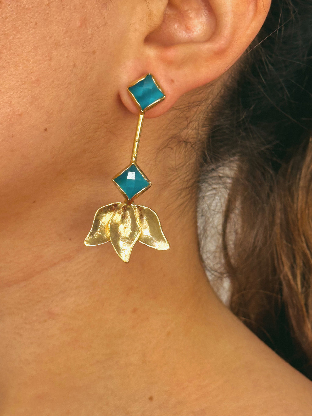 Pendientes Tulipán Azulon