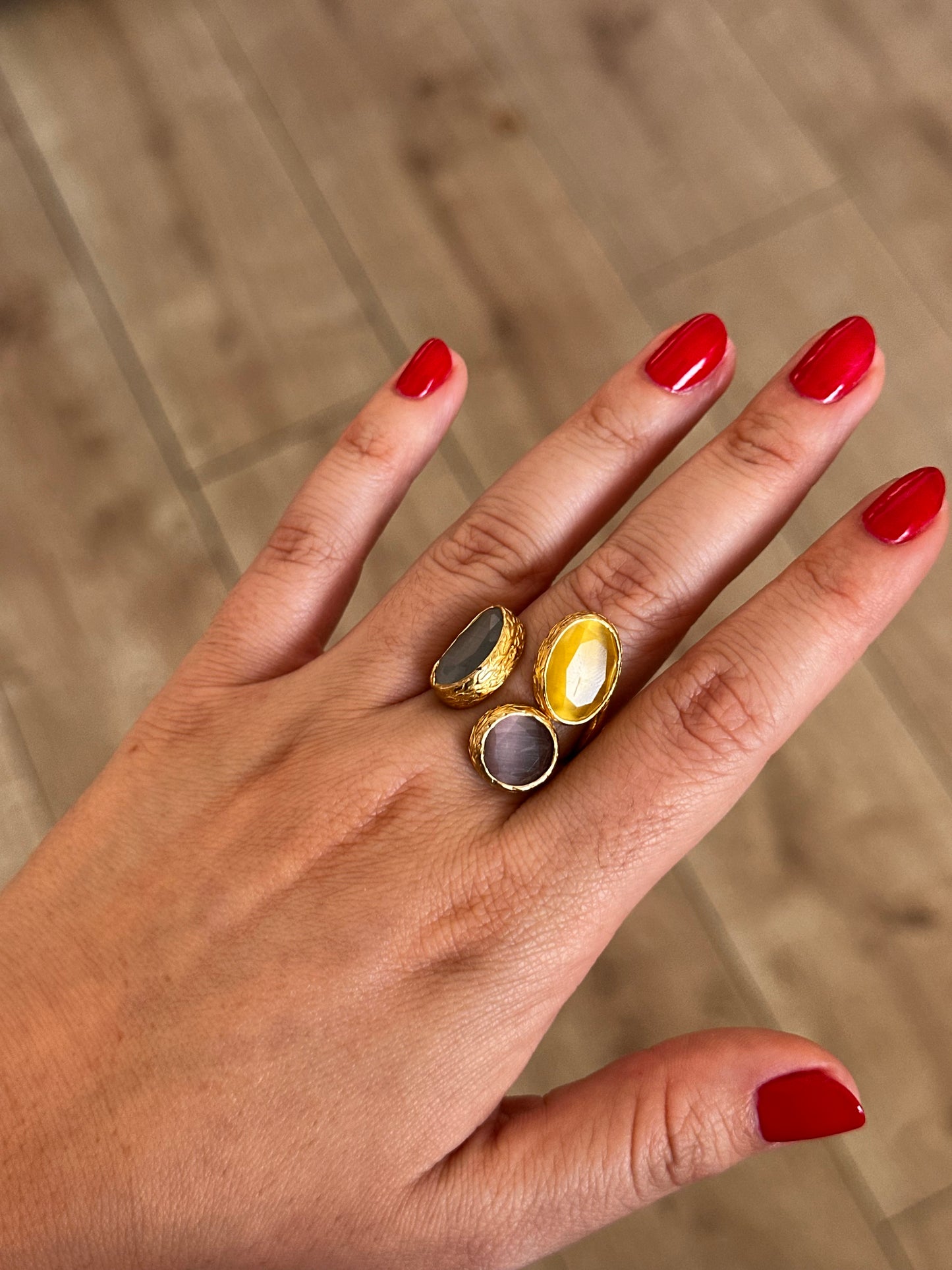 Anillo La Nuit Tricolor