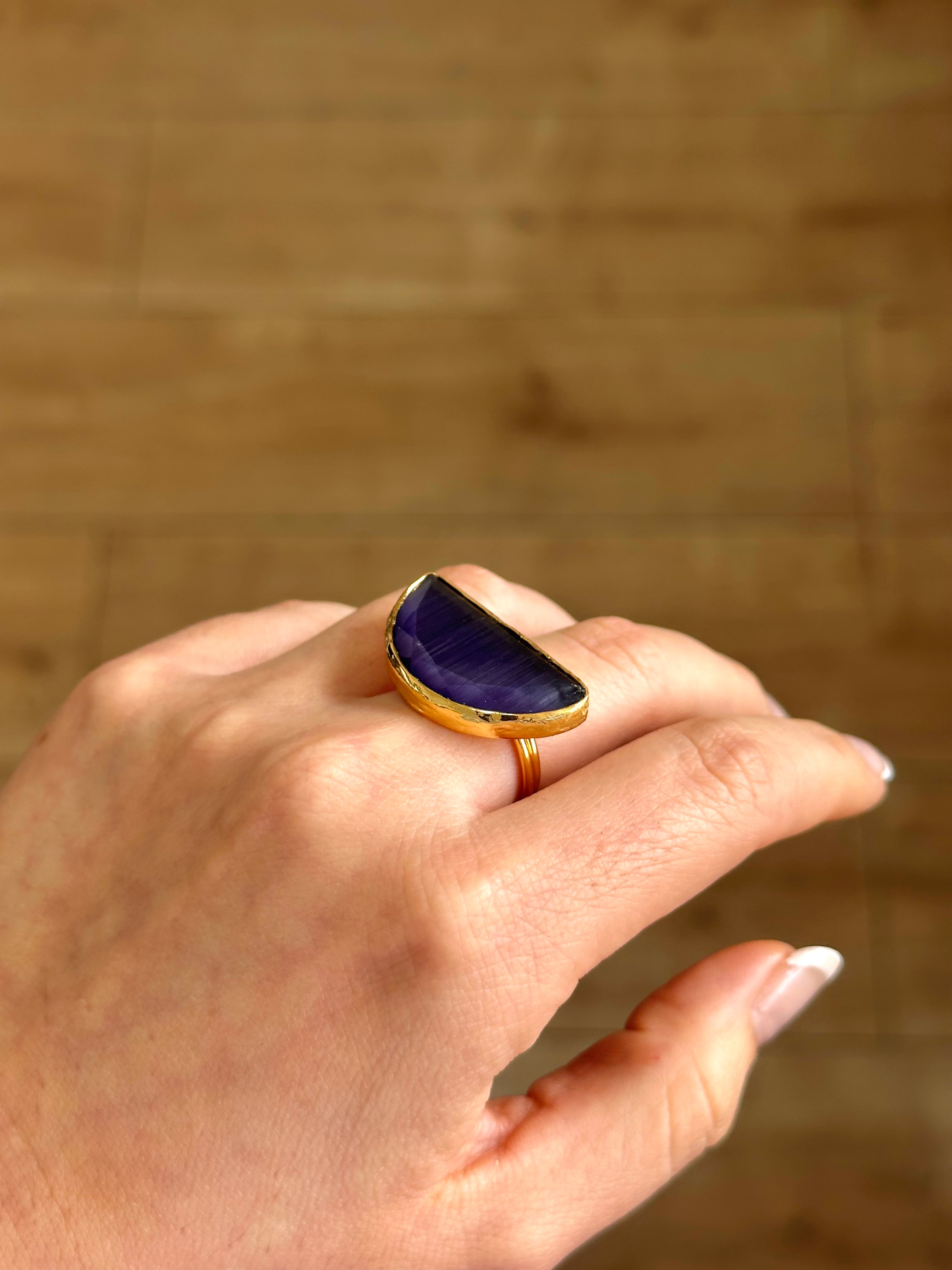 Anillo Afrodita Maxi Amatista