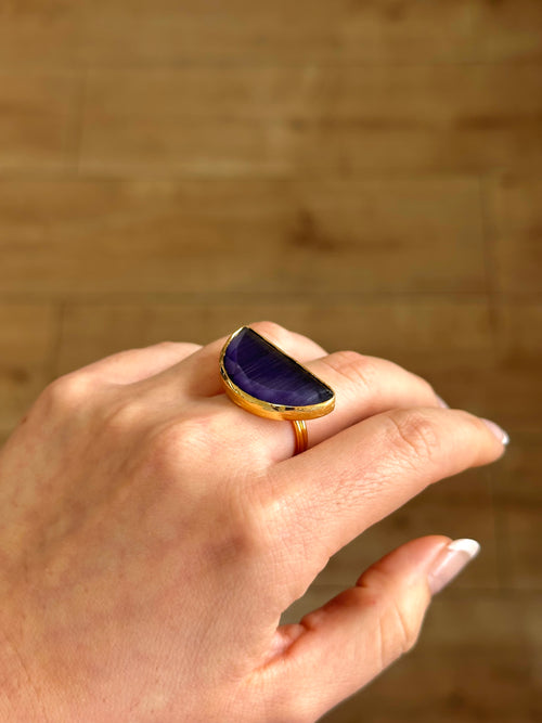 Anillo Afrodita Maxi Amatista