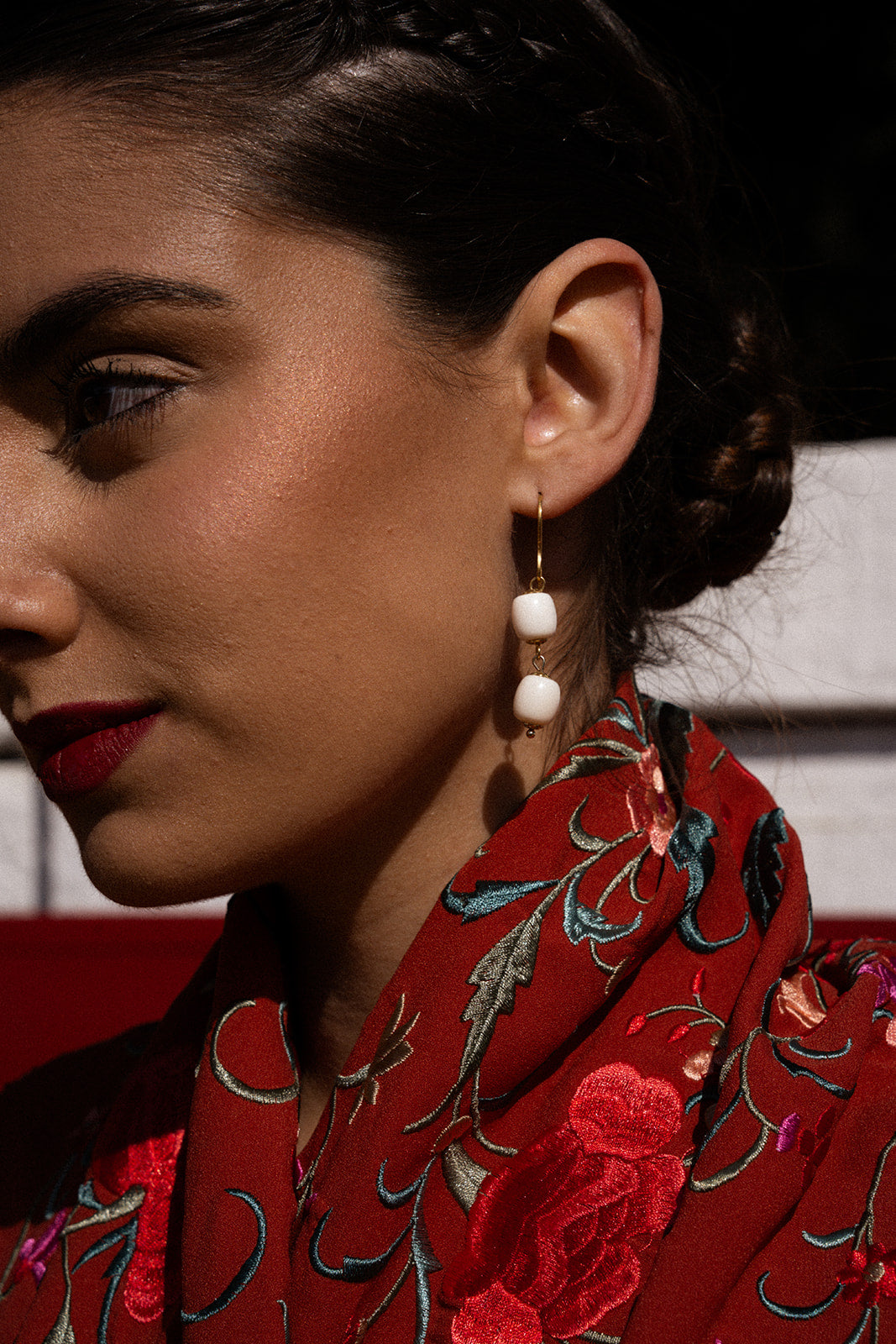Pendientes hueso