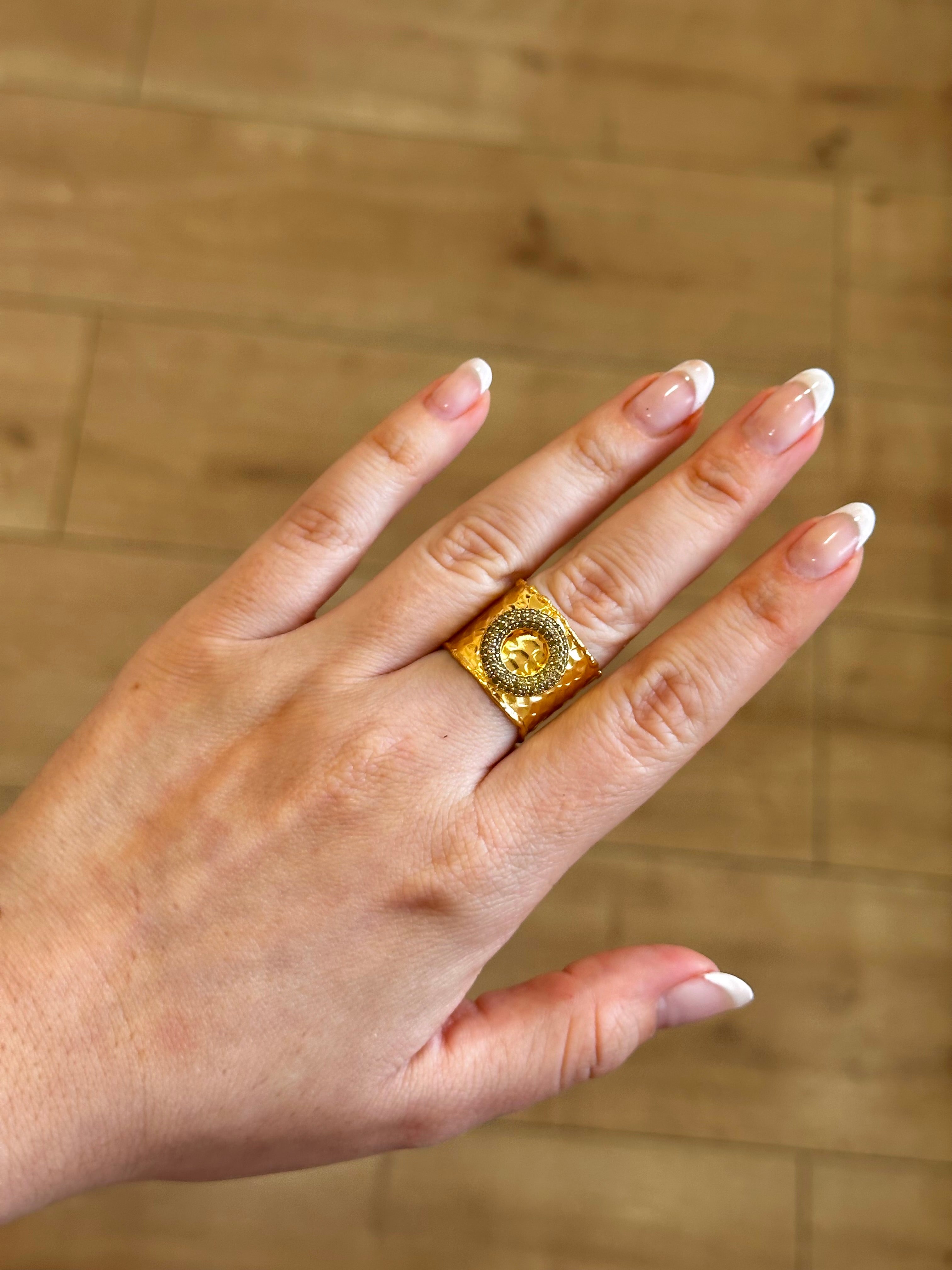 Anillo Maestranza verde oliva