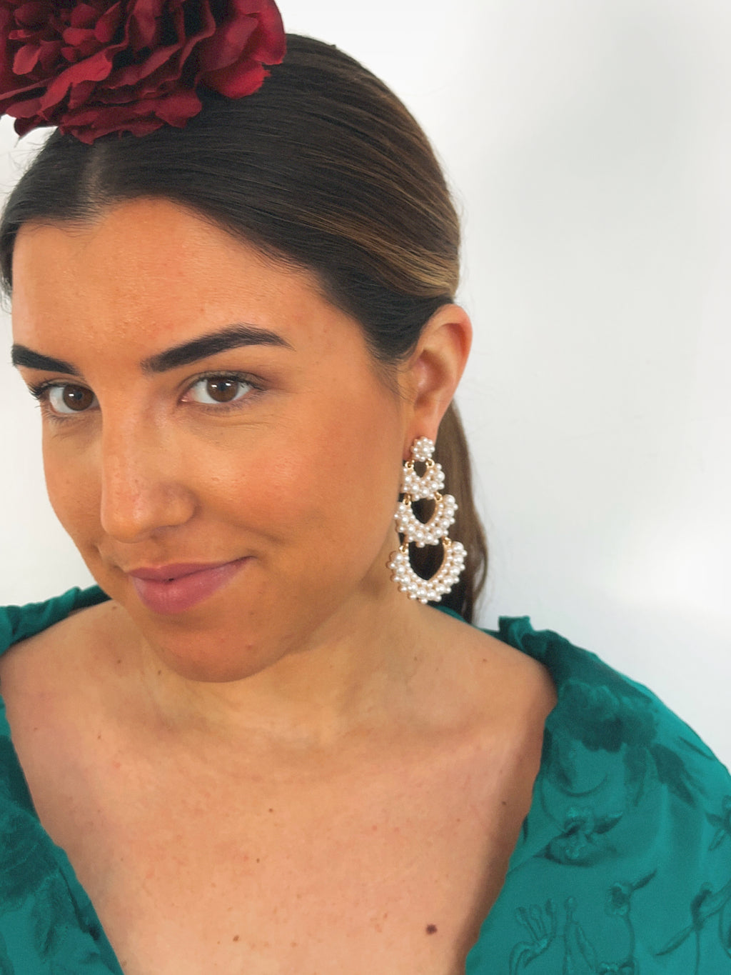 Pendientes Solera Perla