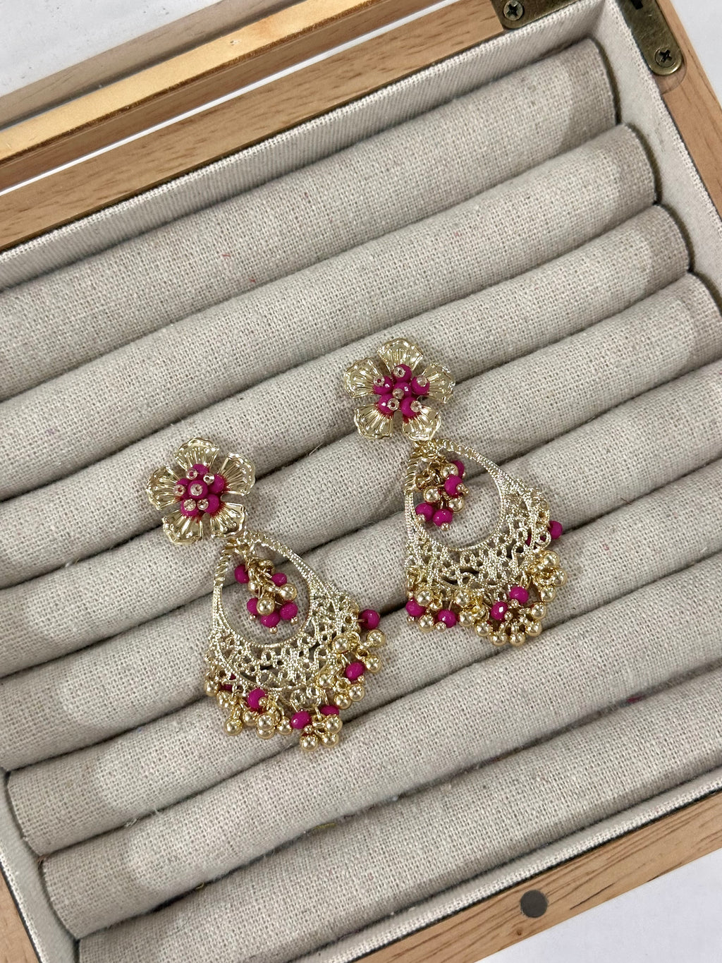 Pendientes Claudia Buganvilla