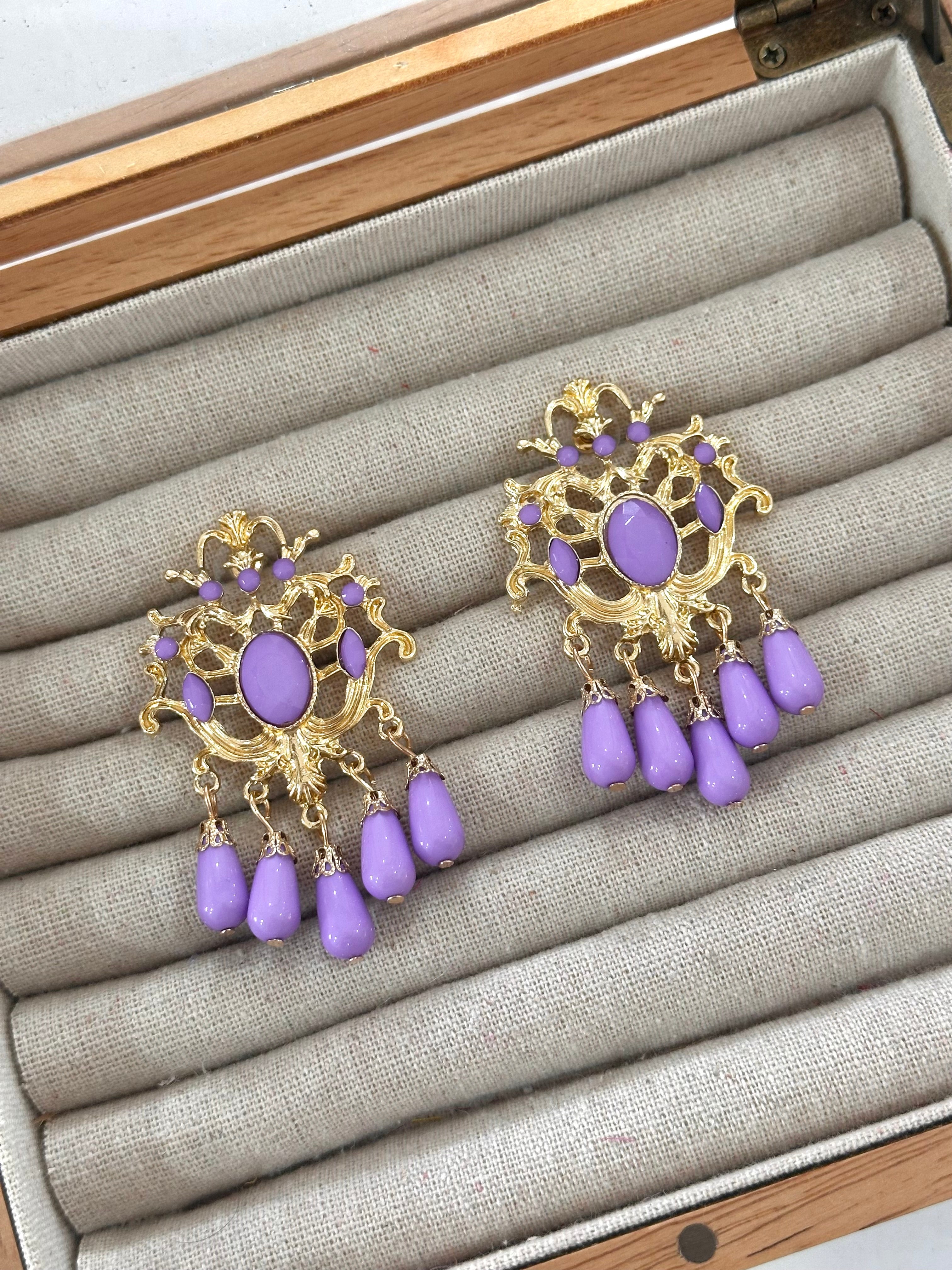 Pendientes Menina Lila