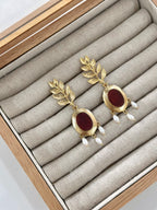 Pendientes Jerez Marrón