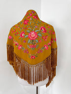 Mantoncillo Clavelines Albero bordado Pastel