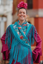 Mantoncillo Candela Turquesa