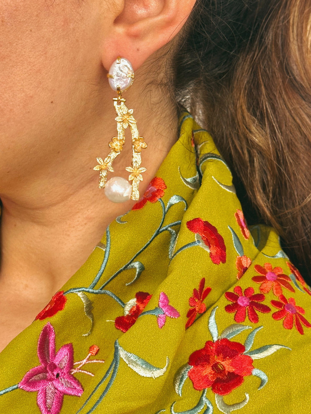 Pendientes Bosque Madre Perla