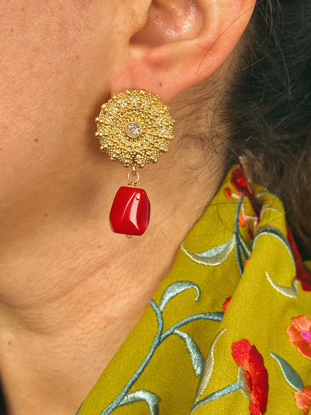 Pendientes Ingrid Rojo