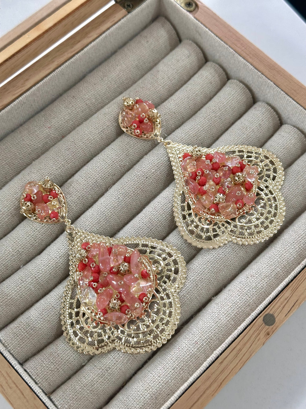 Pendientes Alhambra Coral