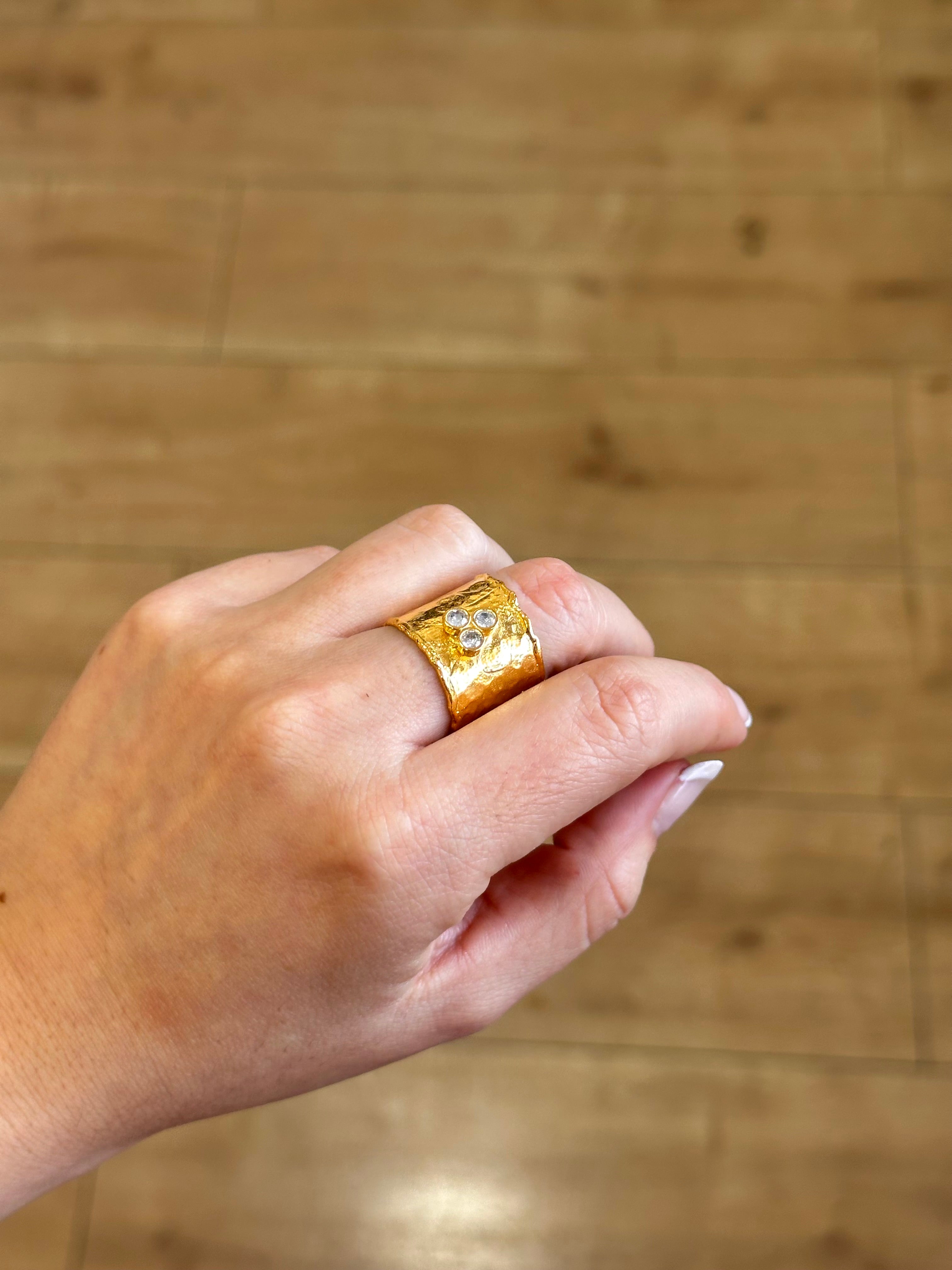 Anillo Agatha Blanco