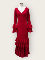 Vestido Sevilla Burdeos