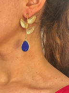 Pendientes Almería Azul Eléctrico