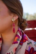 Pendientes Daniela Fucsia