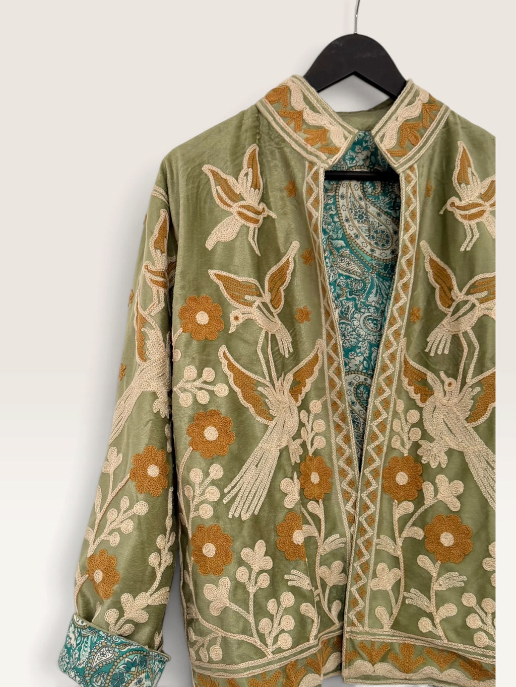Chaqueta Terciopelo Ligera Pájaros