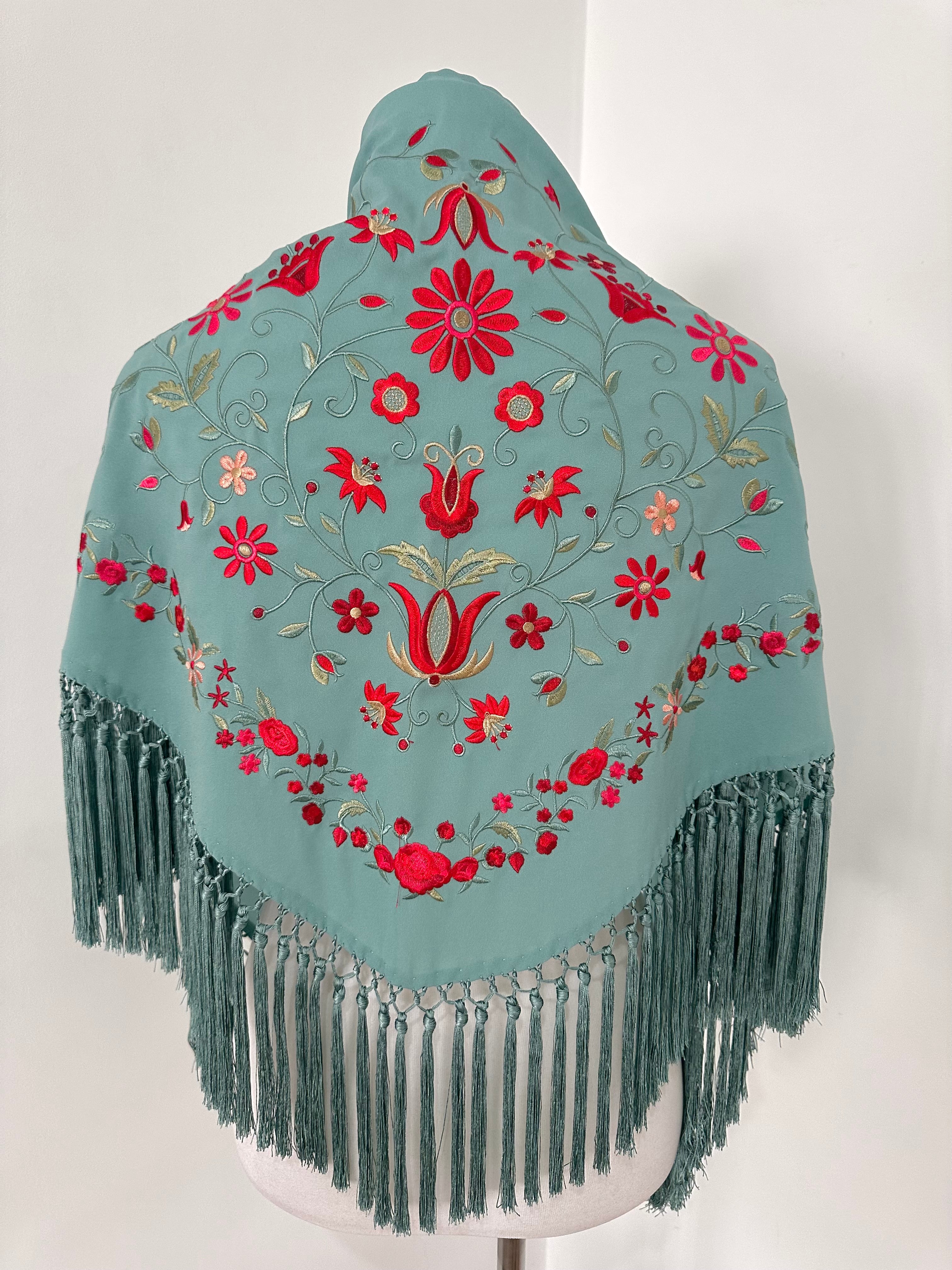 Mantoncillo Soleá Verde Agua