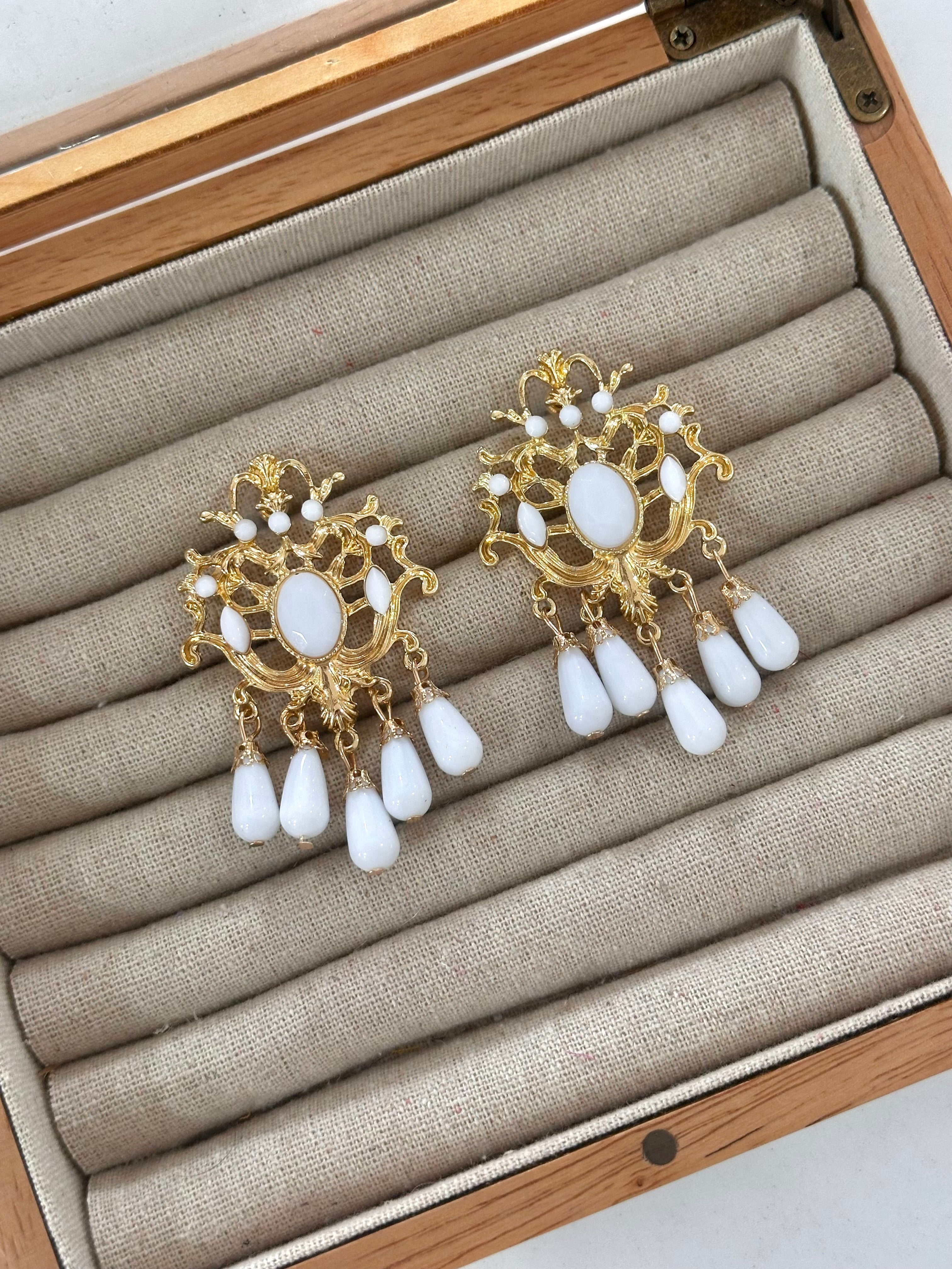 Pendientes Menina Blanco