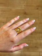 Anillo Maestranza verde oliva