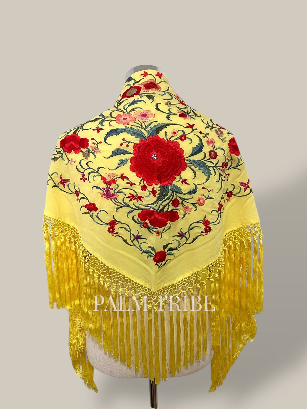 Mantoncillo Jaleo Amarillo con rojo