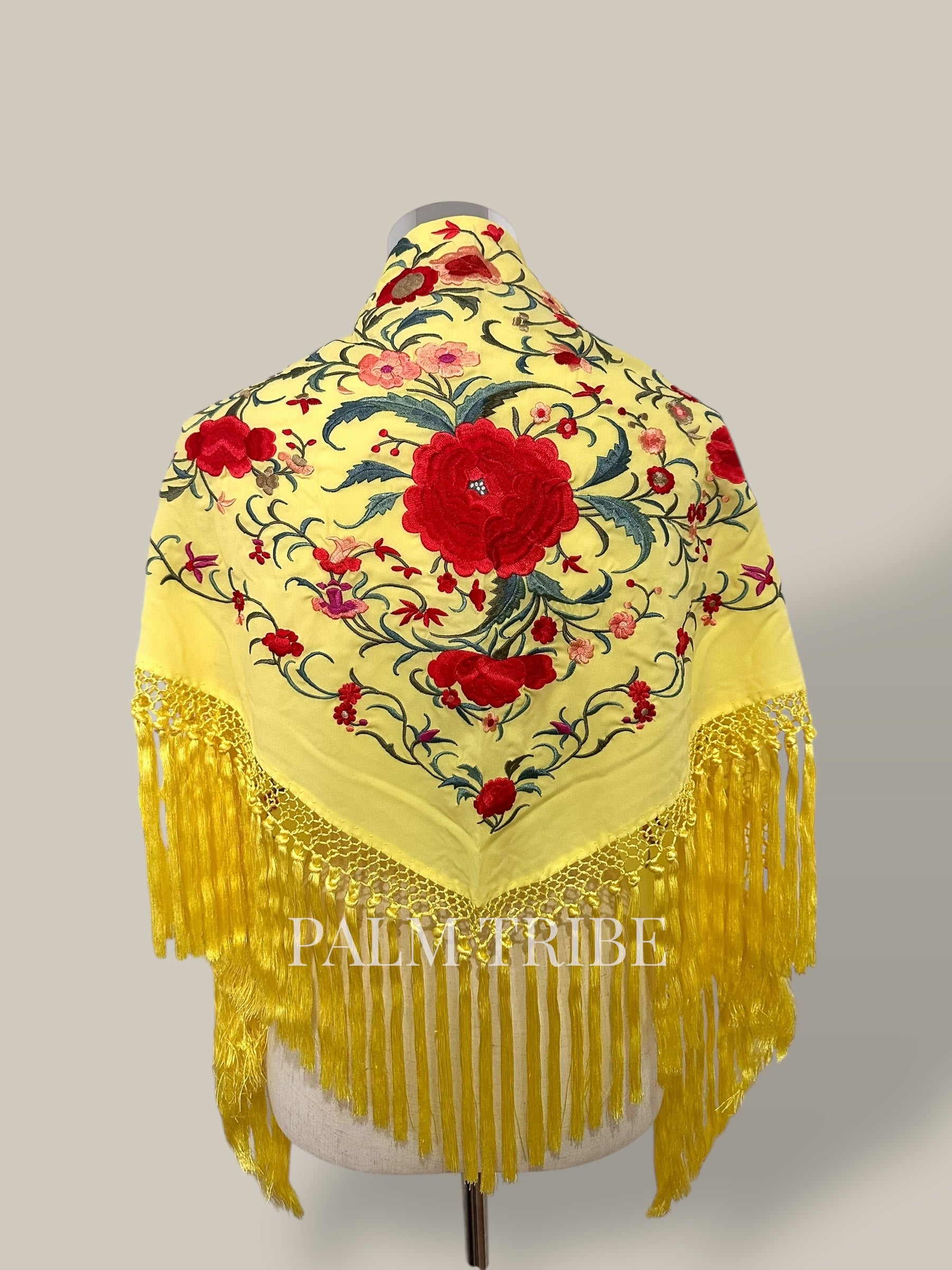 Mantoncillo Jaleo Amarillo con rojo
