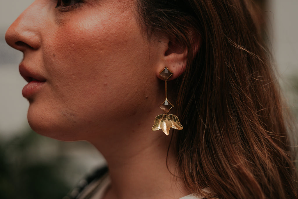 Pendientes Tulipán Champagne