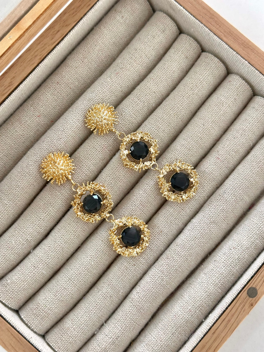 Pendientes Isla Cristina Negro