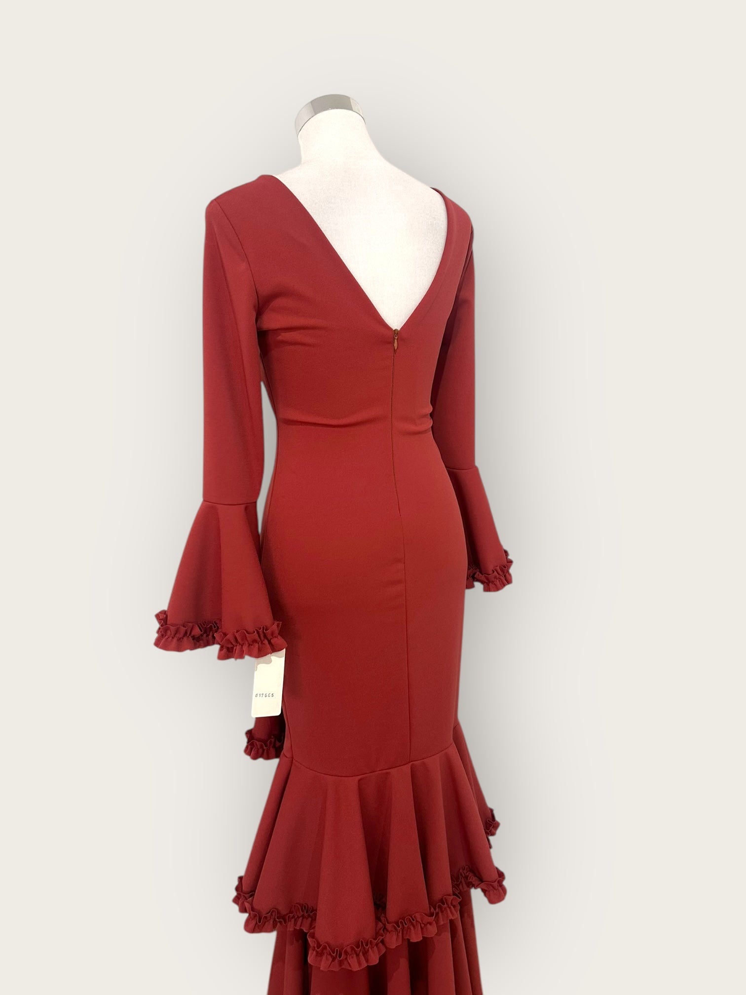 Vestido Carmesí Teja/ Coral