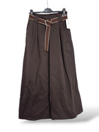 Pantalón wide leg cinturón