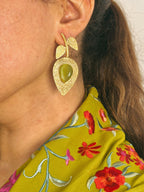 Pendientes Palma Verde Oliva