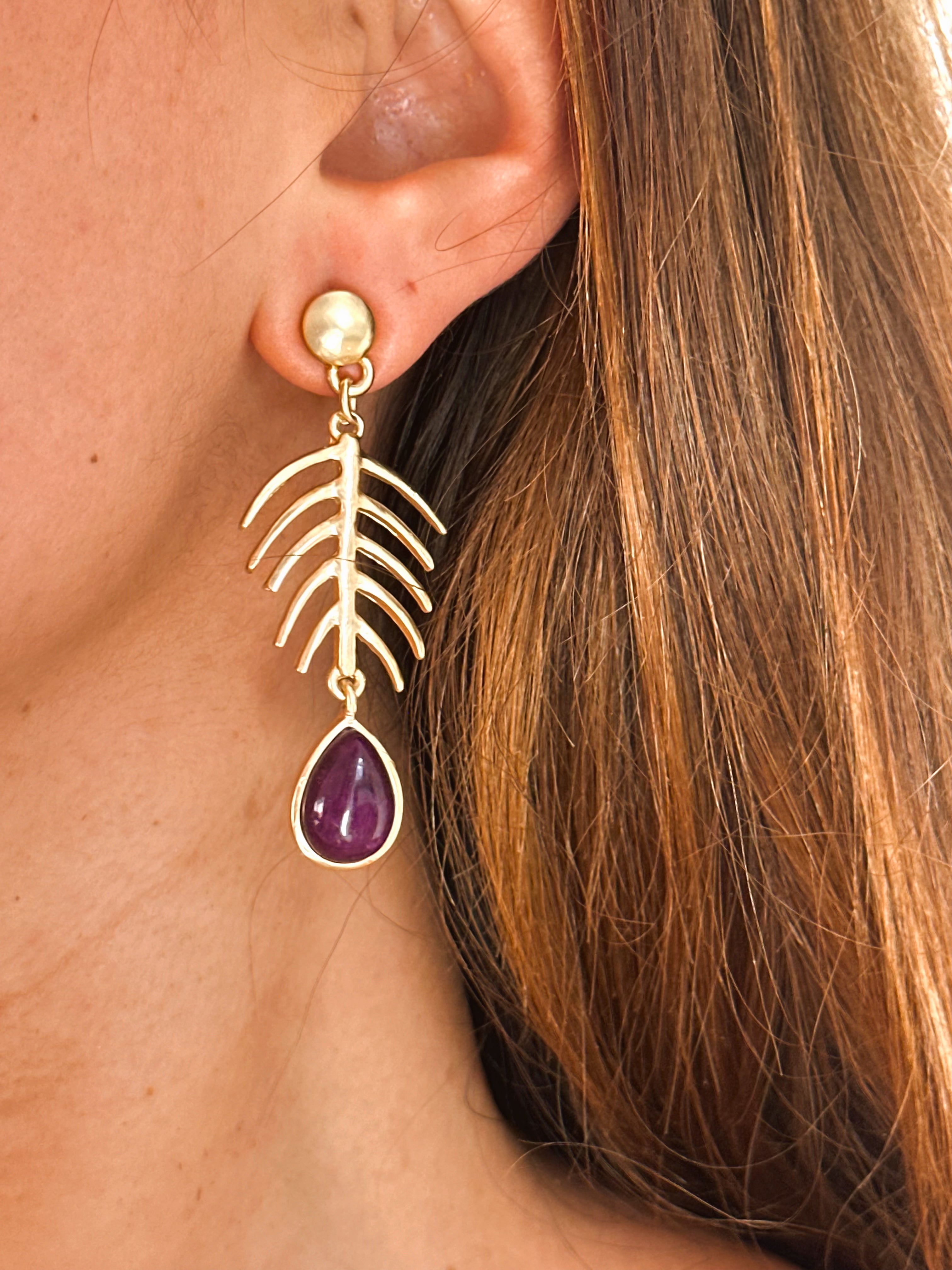 Pendientes Raspita Amatista