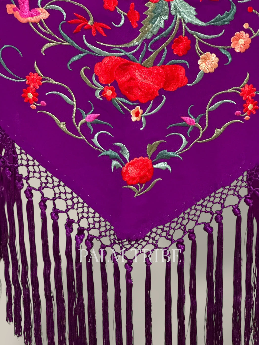 Mantoncillo Jaleo Morado con rojo