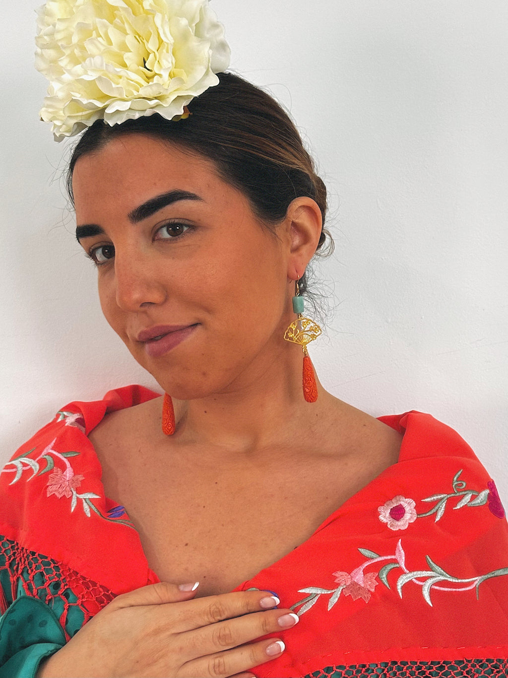 Pendientes Abanico Corales