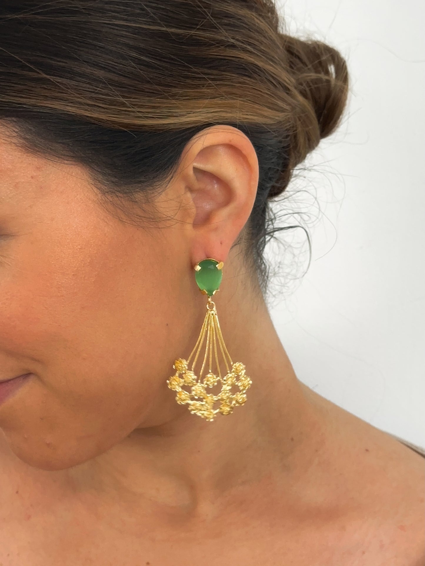 Pendientes Afrodita Verde