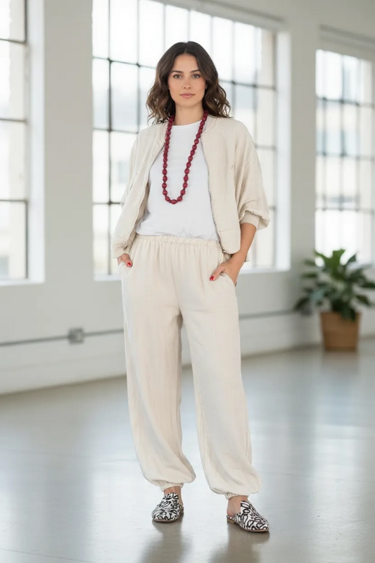 Pantalón bombacho Zanzíbar beige