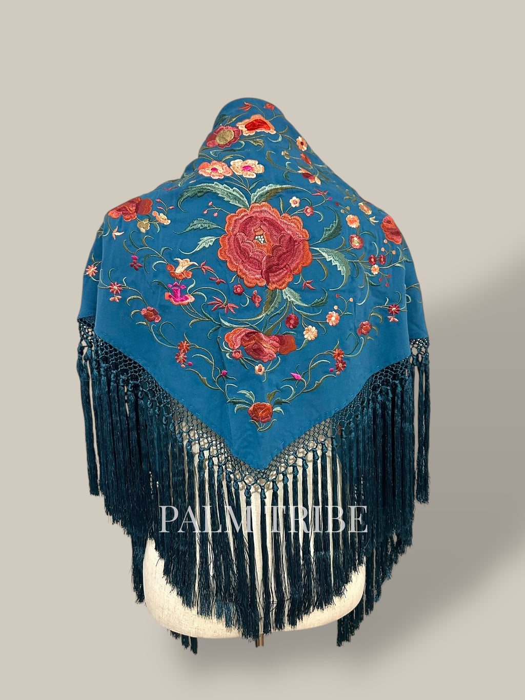 Mantoncillo Jaleo Azul Ducado con rosado