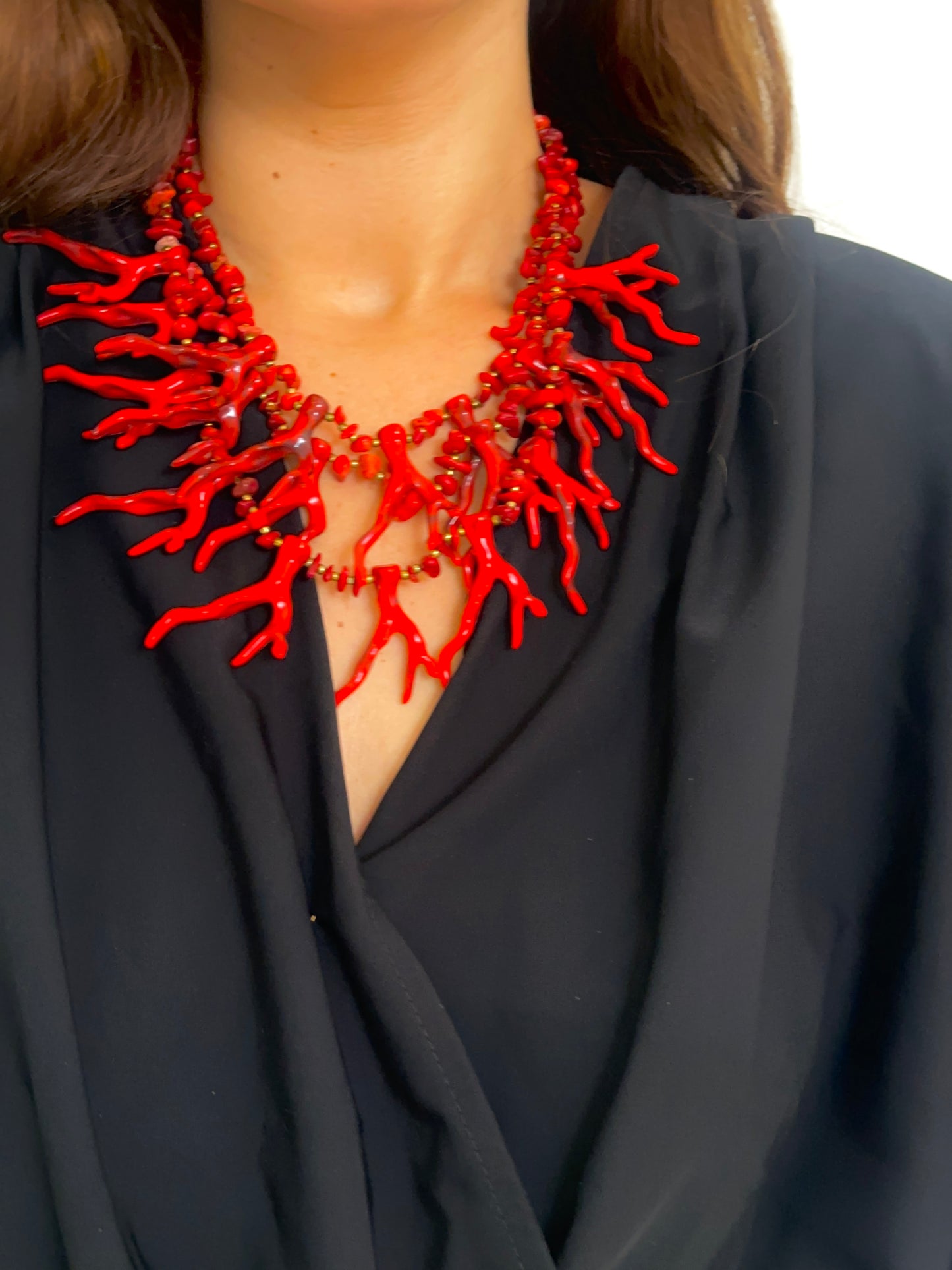 Collar Coral Rojo