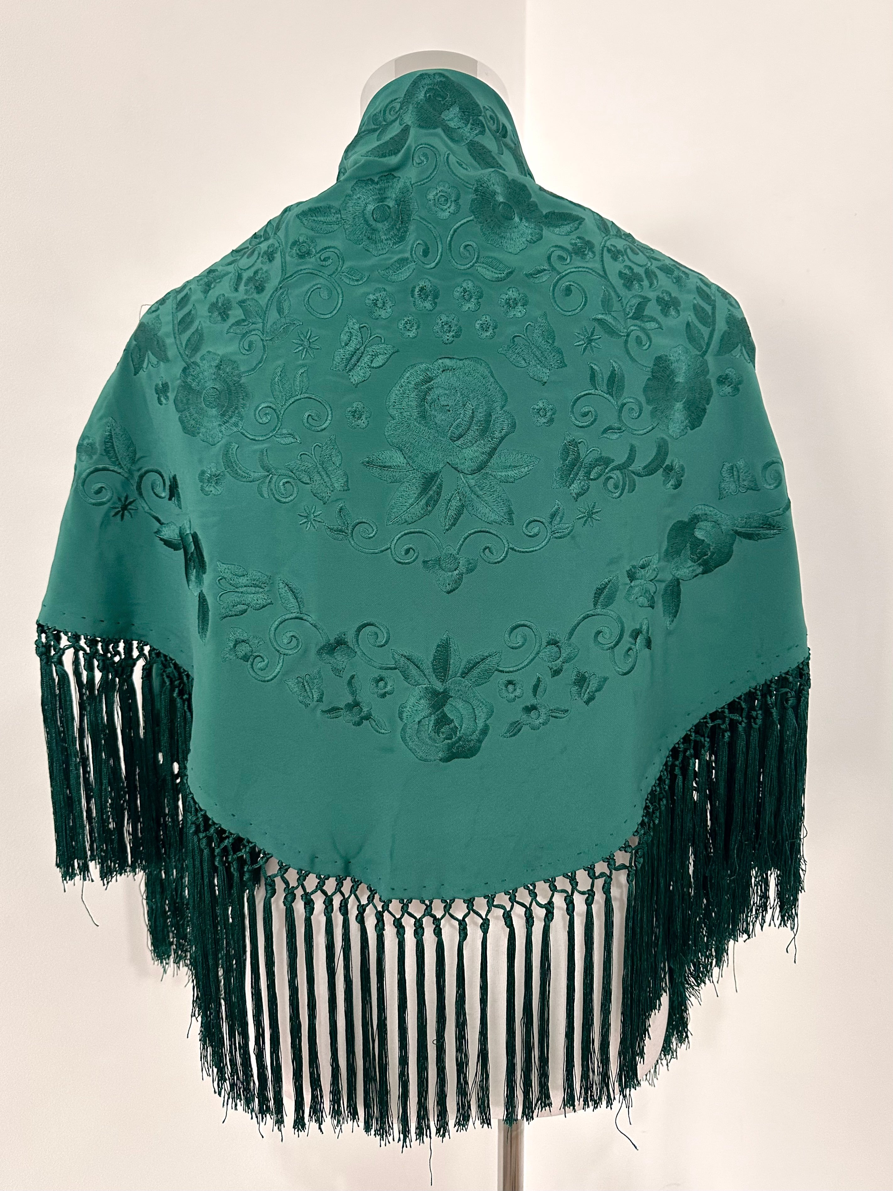 Mantoncillo Fantasía Verde Botella