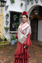 Vestido Carmesí Teja/ Coral