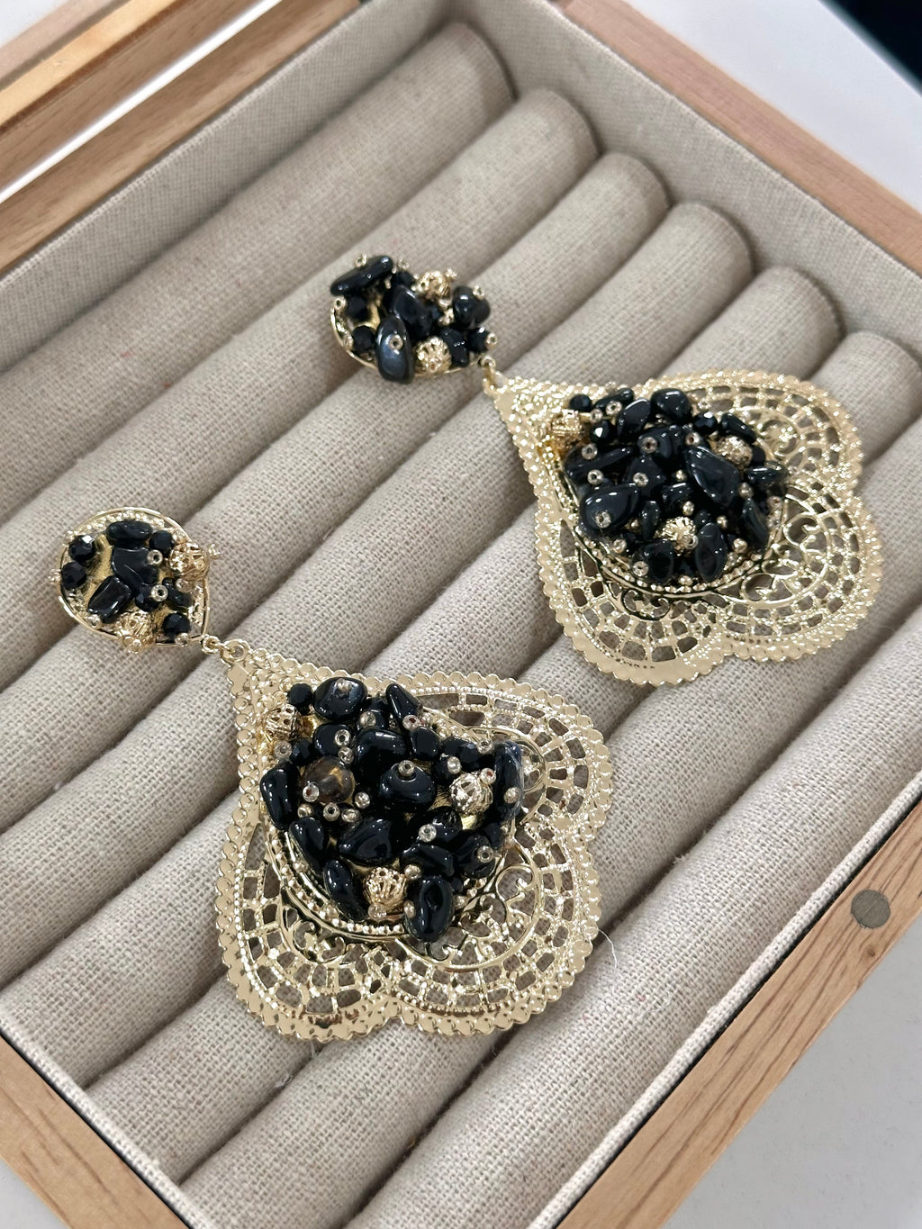 Pendientes Alhambra Negro