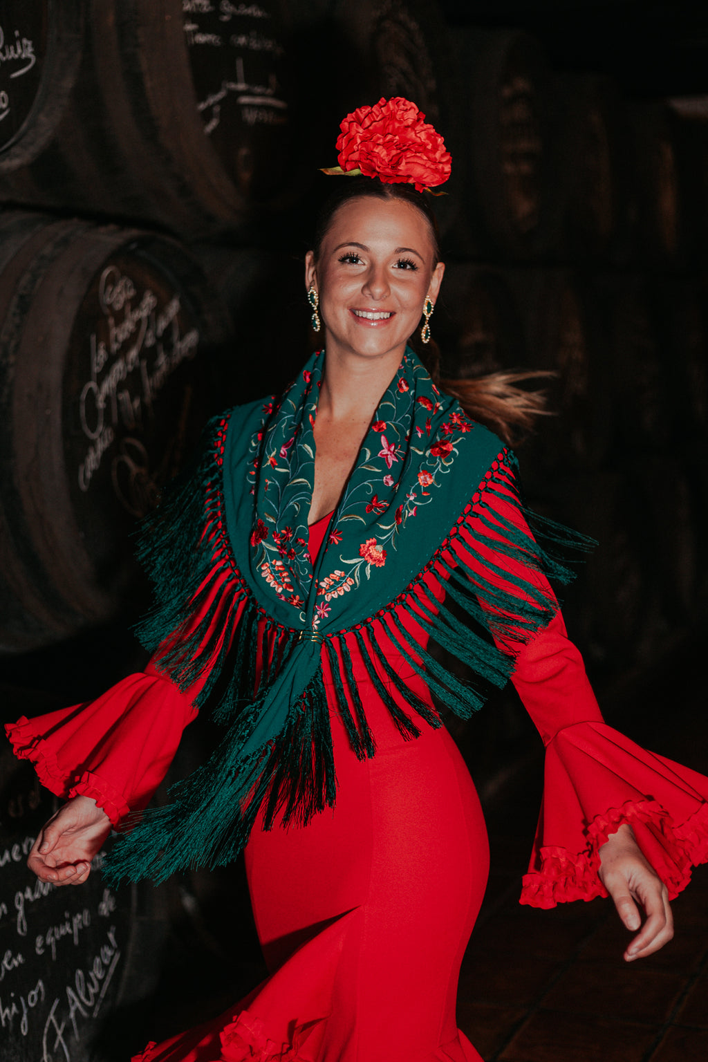 Vestido Carmesí Rojo