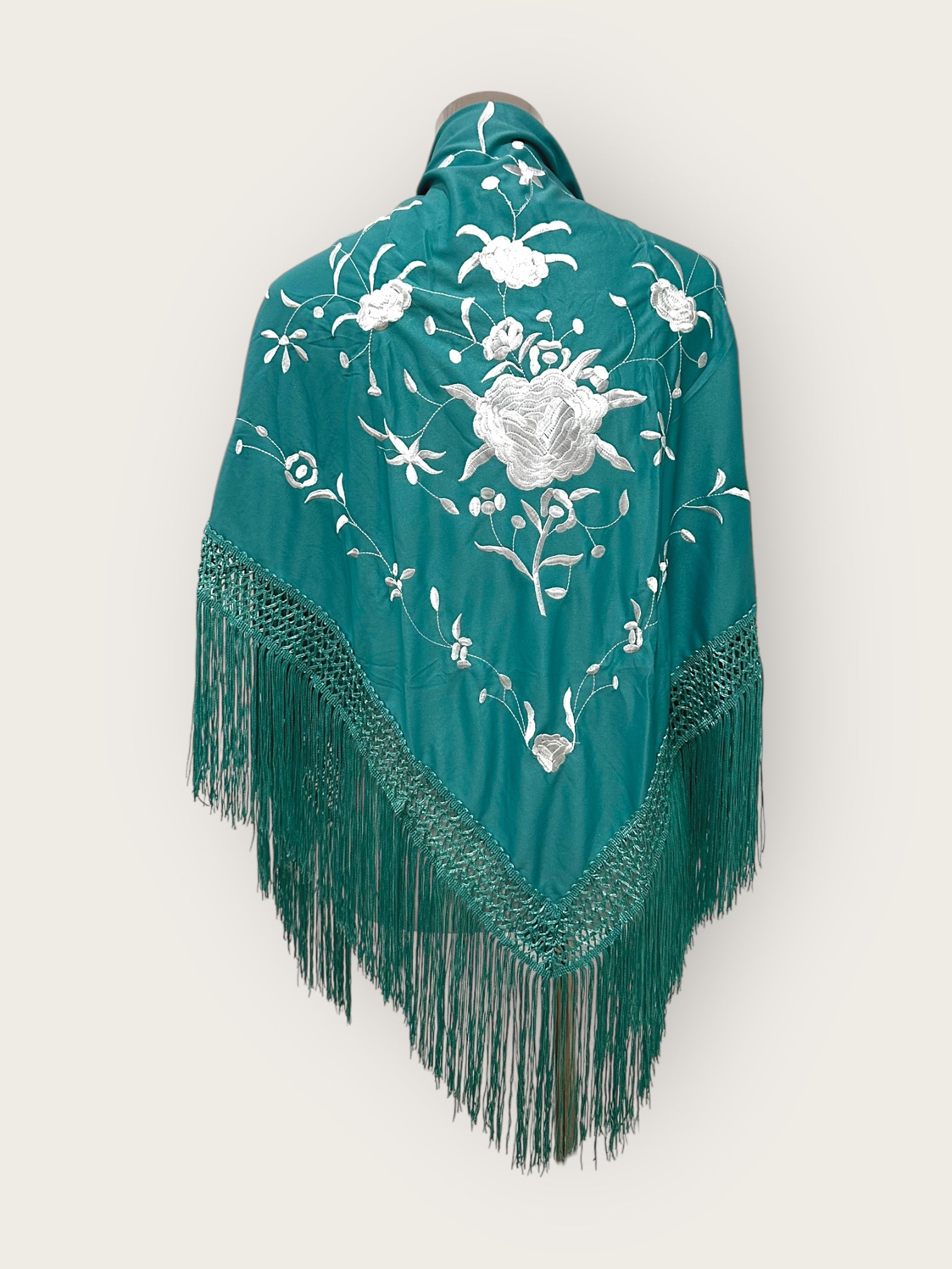 Mantoncillo Turquesa con Blanco