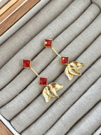 Pendientes Tulipán Naranja