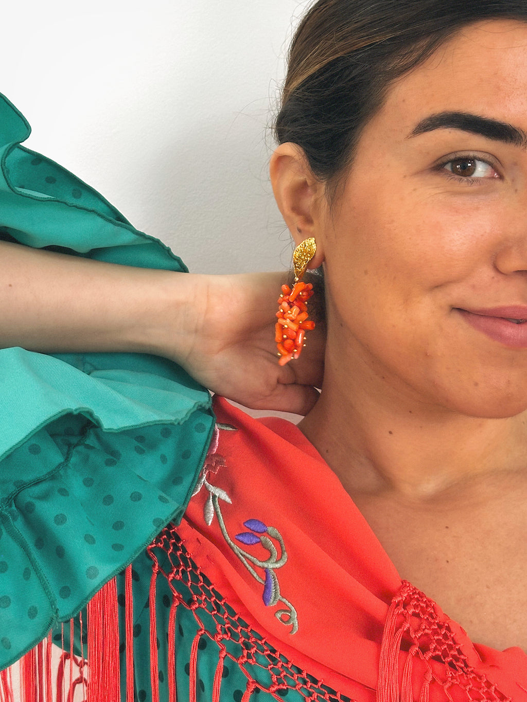 Pendientes Rocío Corales