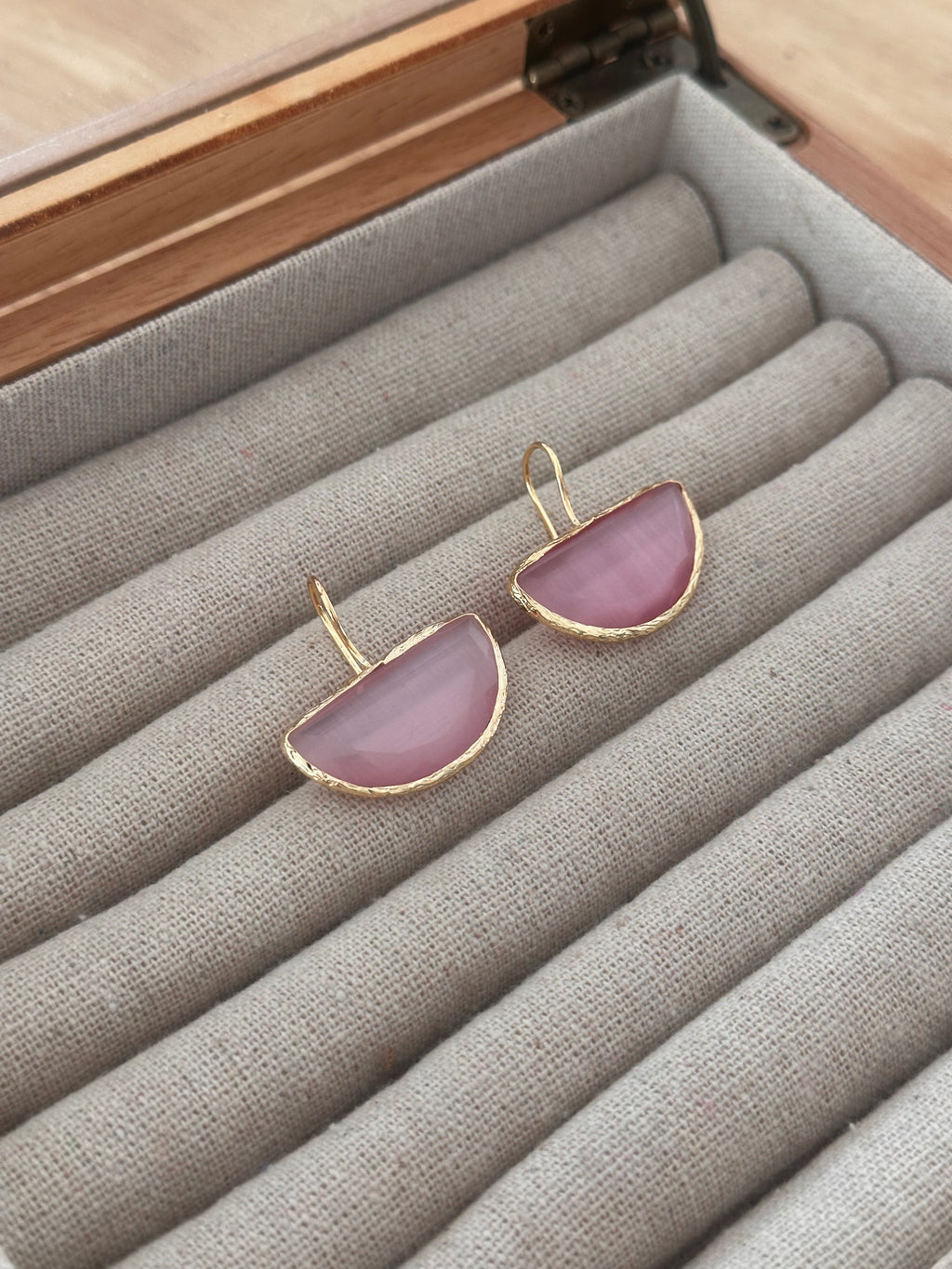 Pendientes Afrodita big Rosa