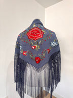 Mantoncillo Candela Azul Gisaceo