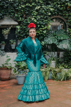 Vestido Triana Verde Turquesa